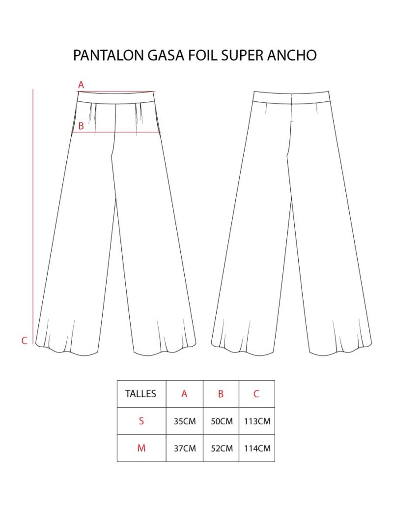 PANTALON GASA FOIL ANCHO - Image 9