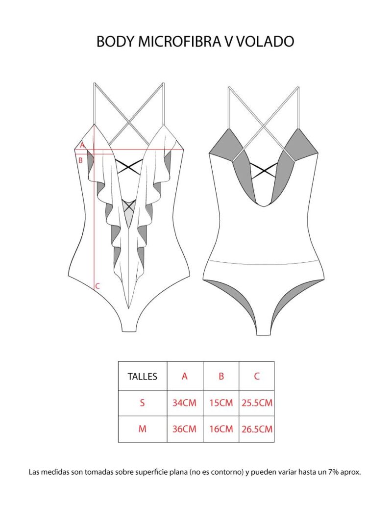 BODY MICROFIBRA V VOLADO - Image 9