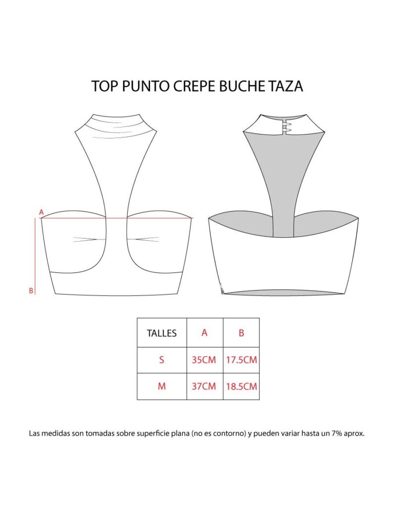 TOP PUNTO CREPE BUCHE TAZA - Image 8