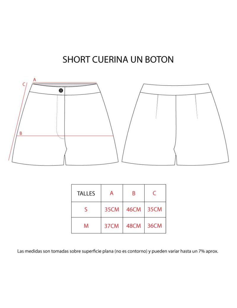 SHORT CUERINA UN BOTON - Image 7