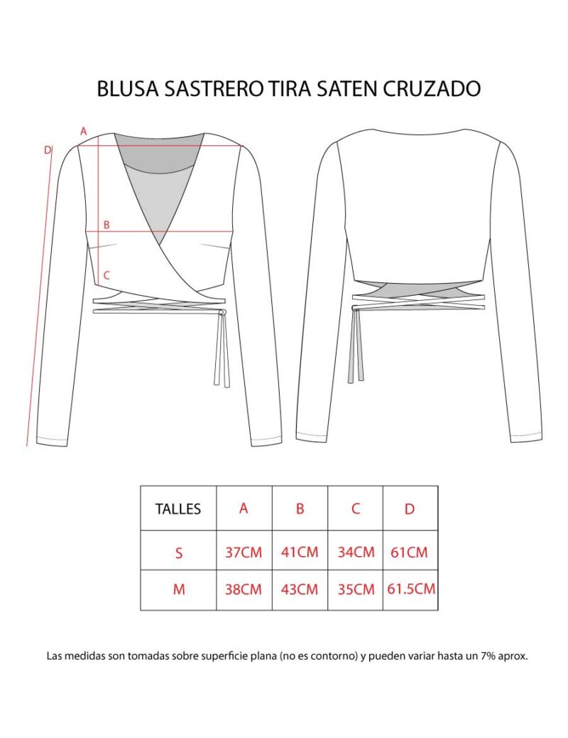 BLUSA SASTRERO TIRA SATEN CRUZADO - Image 8