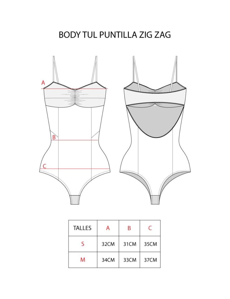 BODY TUL PUNTILLA ZIG ZAG - Image 9