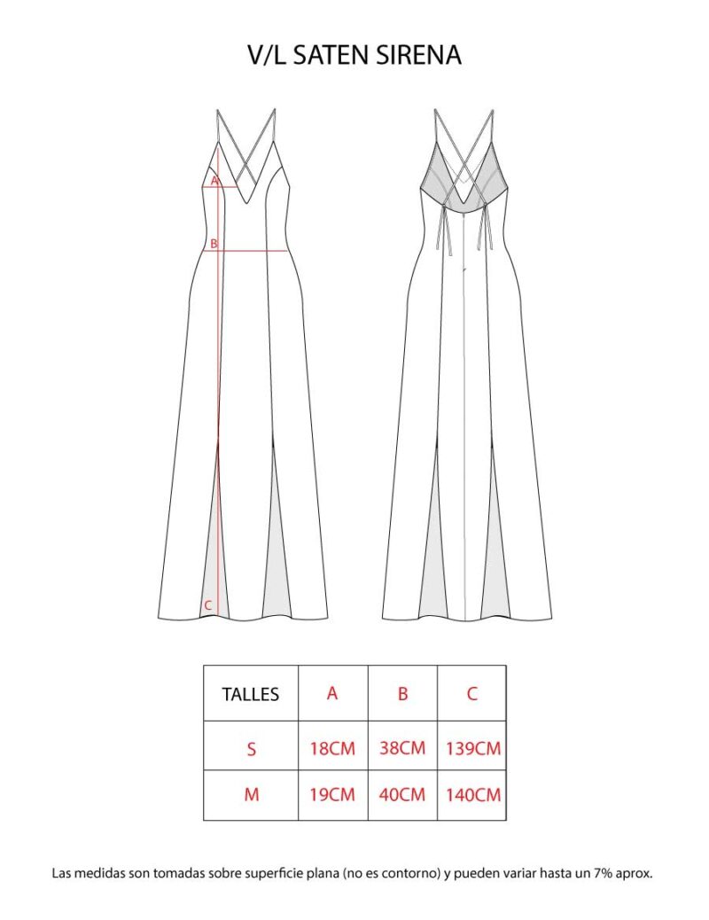 VESTIDO LARGO SATEN SIRENA - Image 6