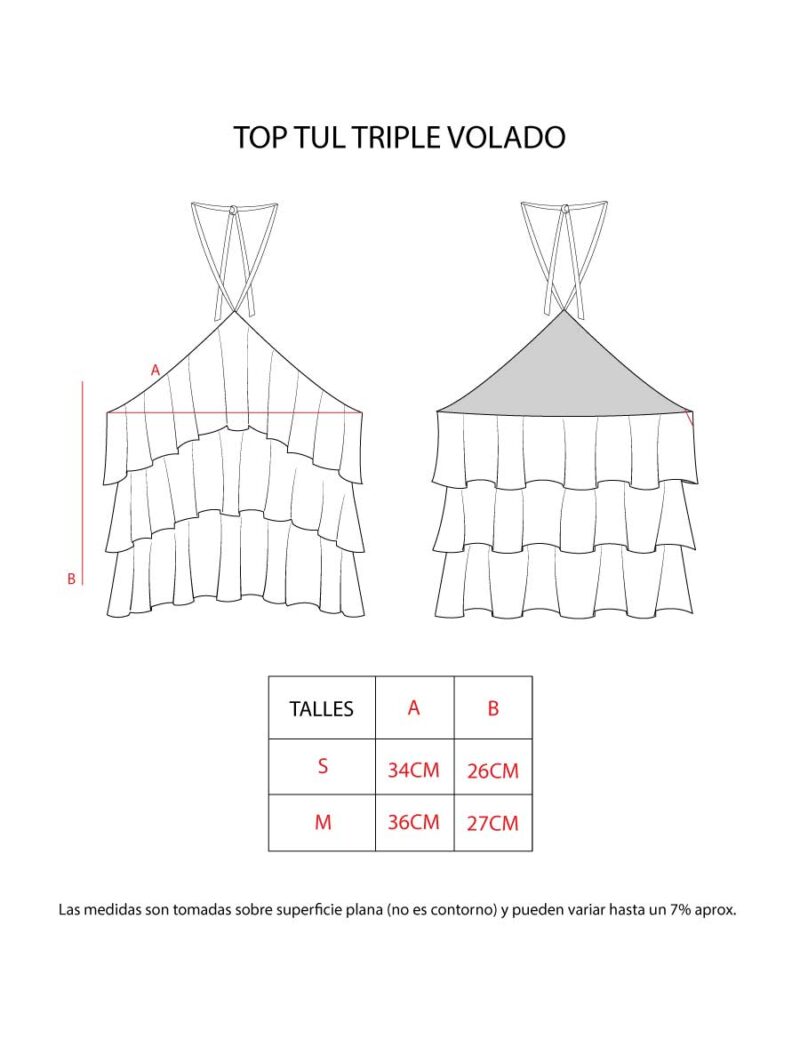 TOP TUL TRIPLE VOLADO - Image 5