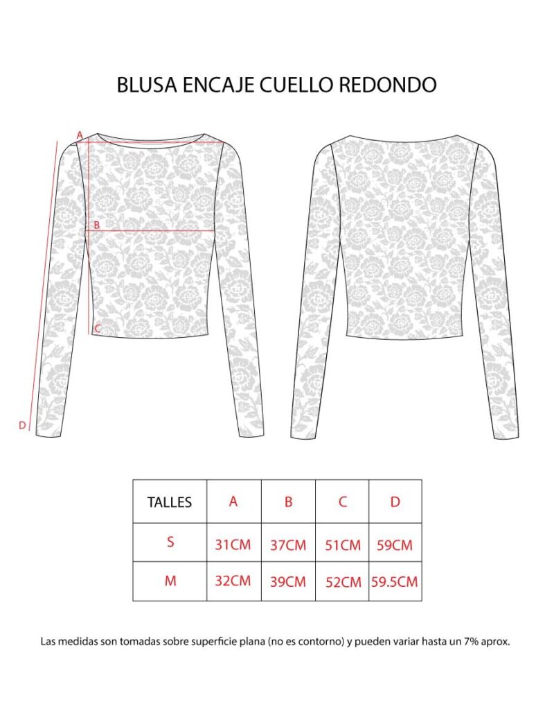 BLUSA ENCAJE CUELLO REDONDO - Image 6