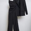 Variation picture for PANTALON RECTO + BLUSA DOBLE TRIANGULO + BLAZER EXTRA GRANDE (NEGRO)