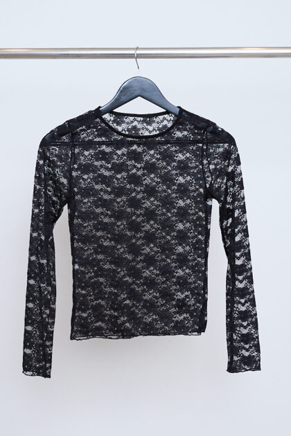 BLUSA ENCAJE CUELLO REDONDO