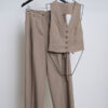 Variation picture for PANTALON PALAZZO + CHALECO DOBLE BOLSILLO (VISON)