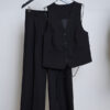 Variation picture for PANTALON PALAZZO + CHALECO TIRITA (NEGRO)