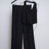 Variation picture for PANTALON RECTO + CHALECO MEDIALUNA (NEGRO)
