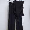 Variation picture for PANTALON RECTO +MUSCULOSA FRUNCE (NEGRO)