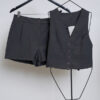 Variation picture for SHORT + CHALECO DOBLE BOLSILLO (GRIS)