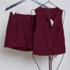 Variation picture for SHORT + CHALECO DOBLE BOLSILLO (BORDO)