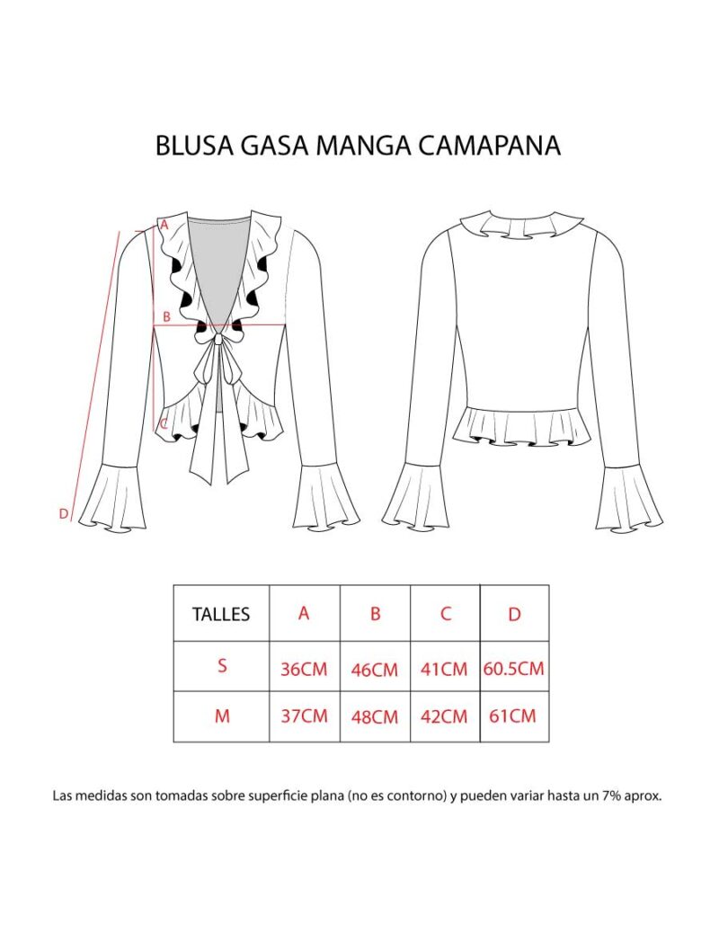 BLUSA GASA MANGA CAMPANA - Image 8