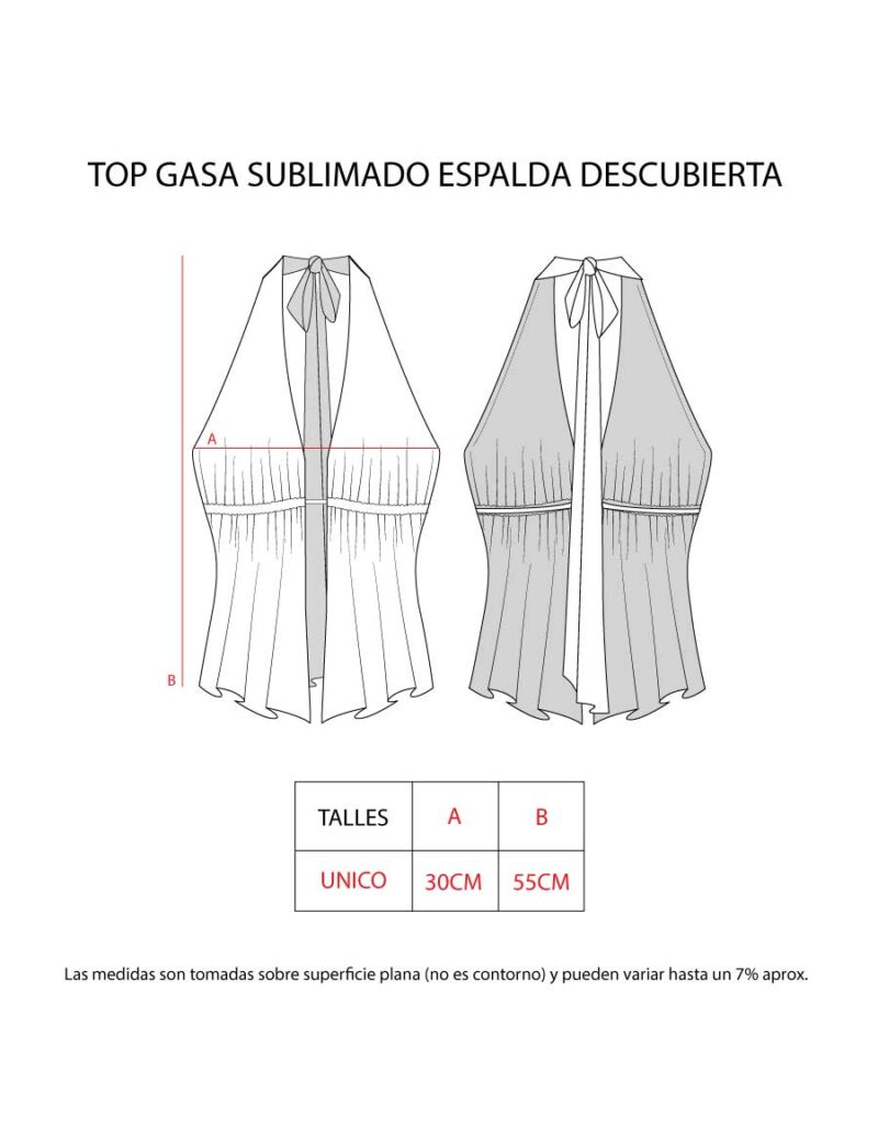 TOP GASA SUBLIMADO ESPALDA DESCUBIERTA - Image 10
