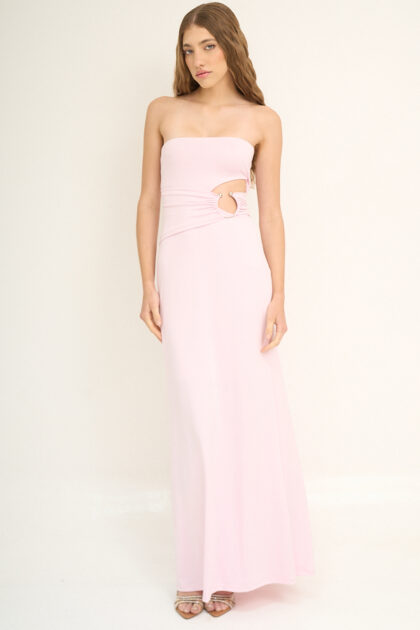 VESTIDO LARGO ITY STRAPLESS ACCESORIO U