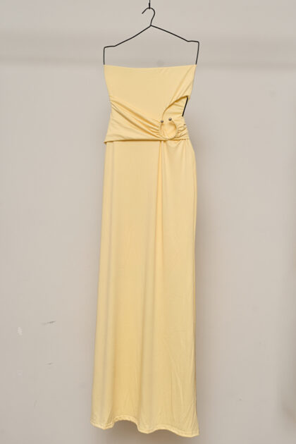 VESTIDO LARGO ITY STRAPLESS ACCESORIO U