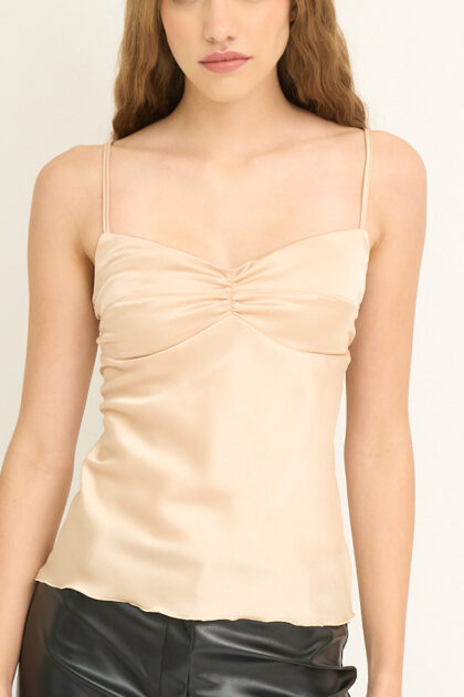 MUSCULOSA SATEN ESCOTE MARIPOSA