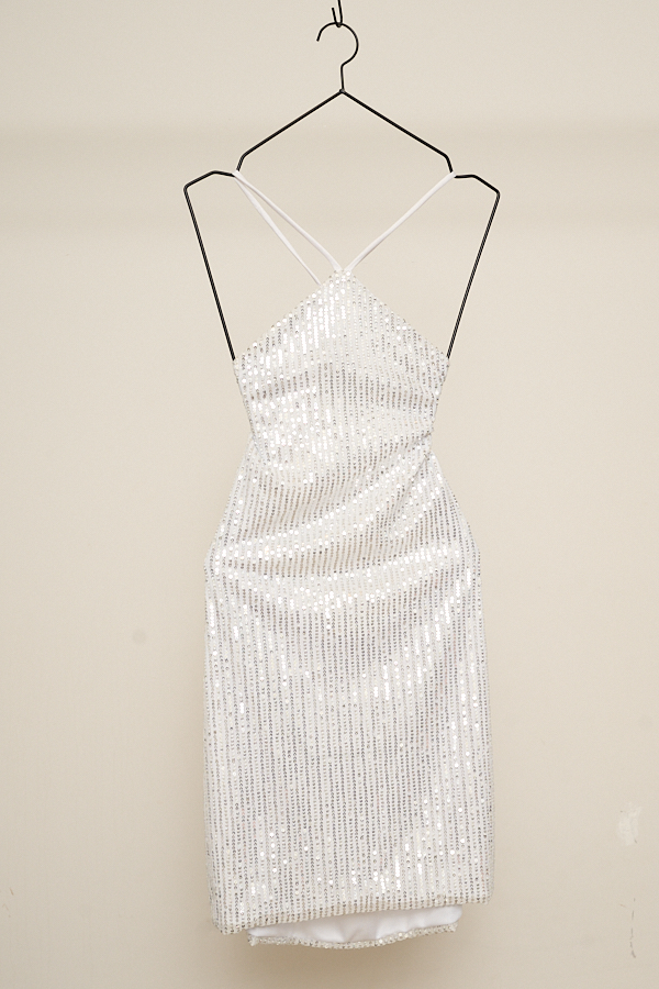 VESTIDO CORTO LENTEJUELA TIRA CRUZADO - Image 7