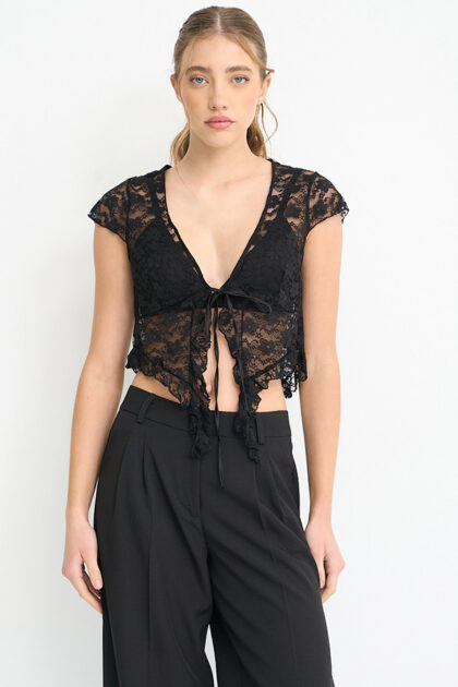 BLUSA ENCAJE PARA ATAR
