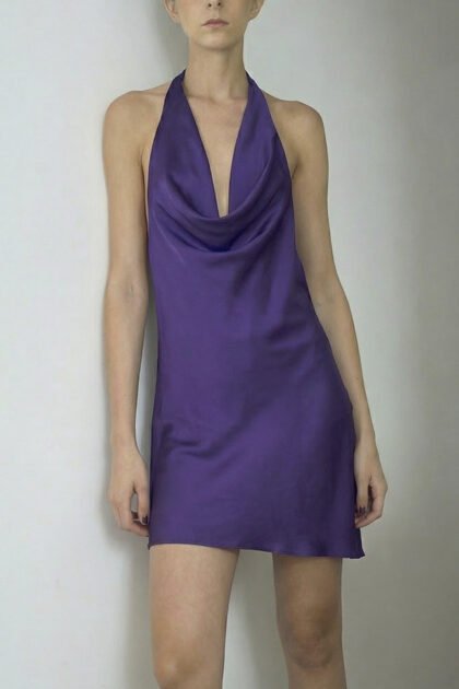 BLUSA SATEN LARGA IRREGULAR