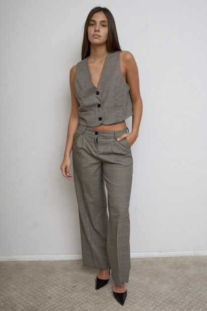 PANTALON SASTRERO CUADRILLE RECTO