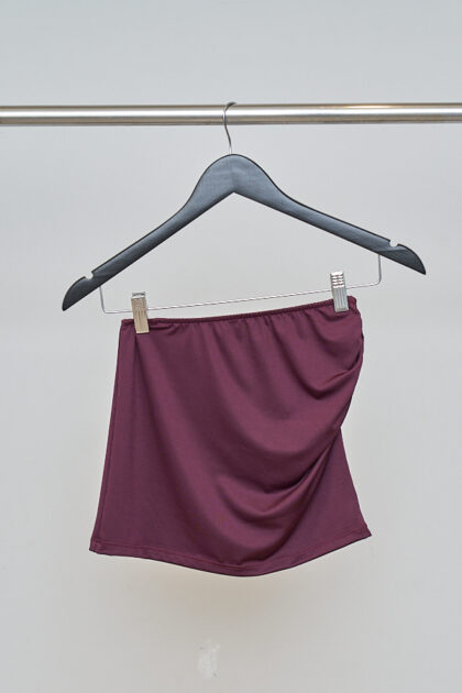 POLLERA MICROFIBRA FRUNCE LATERAL