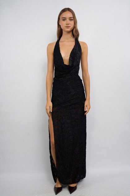 VESTIDO LARGO JACQUARD SUPER BUCHE