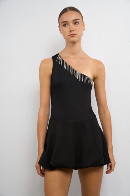 BODY MICROFIBRA FLECOS STRASS