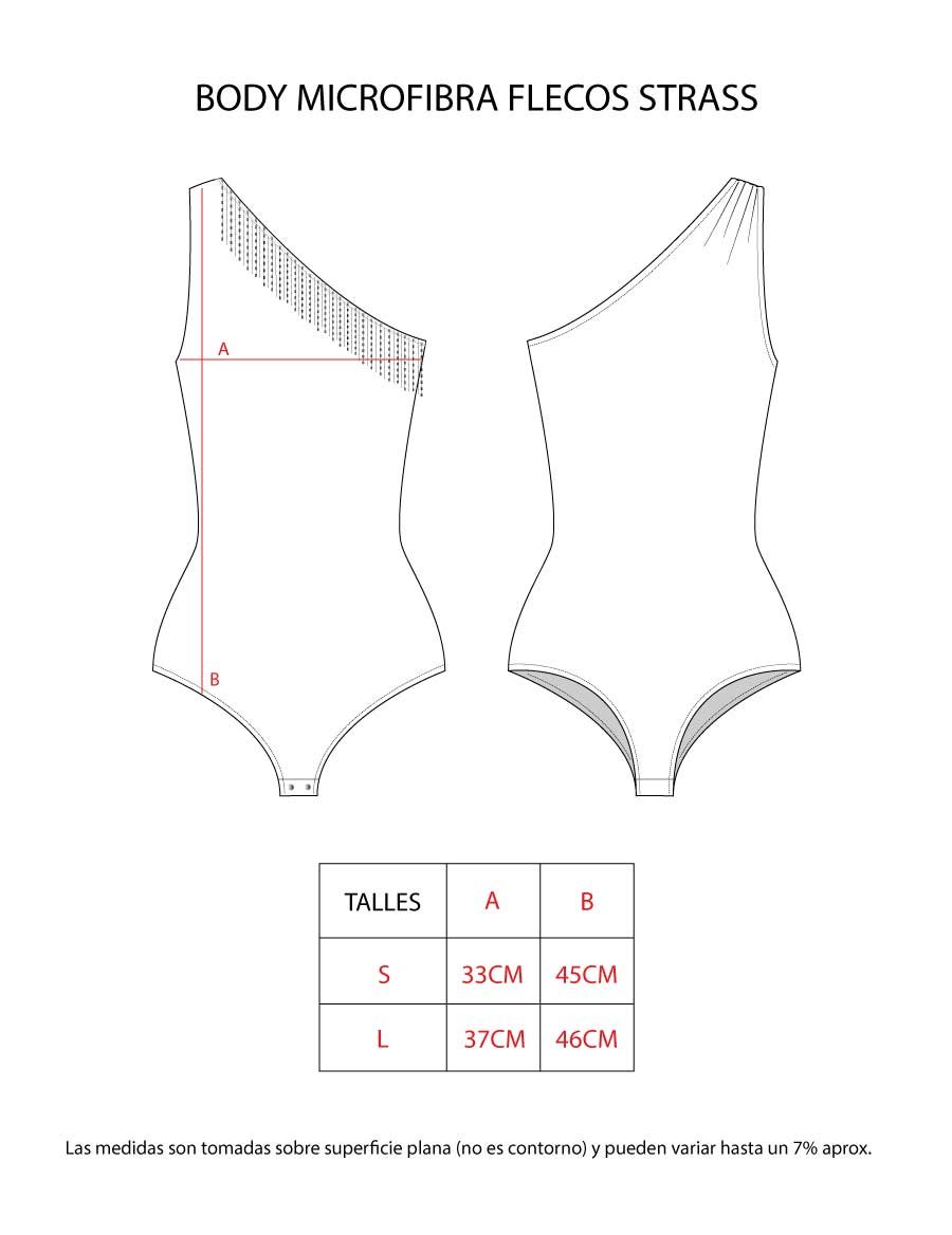 BODY MICROFIBRA FLECOS STRASS - Image 7