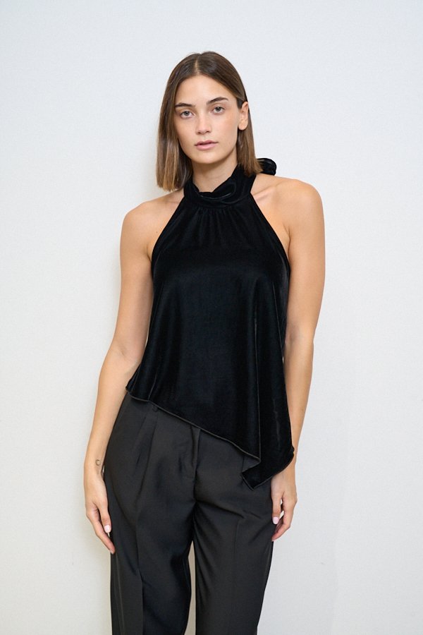 TOP TERCIOPELO ESPALDA TIRA