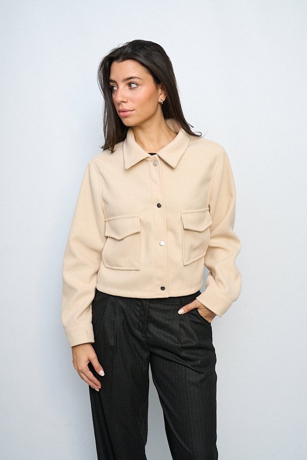 CHAQUETA PAÑO DOS BOLSILLOS