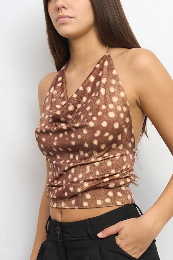 TOP MICROFIBRA BAMBI BUCHE CINTURA