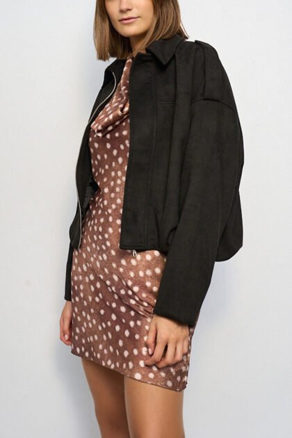 CHAQUETA GAMUZA BOMBER