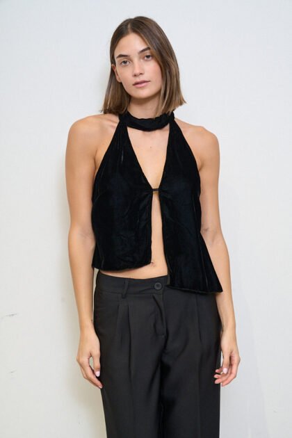 TOP TERCIOPELO IRREGULAR