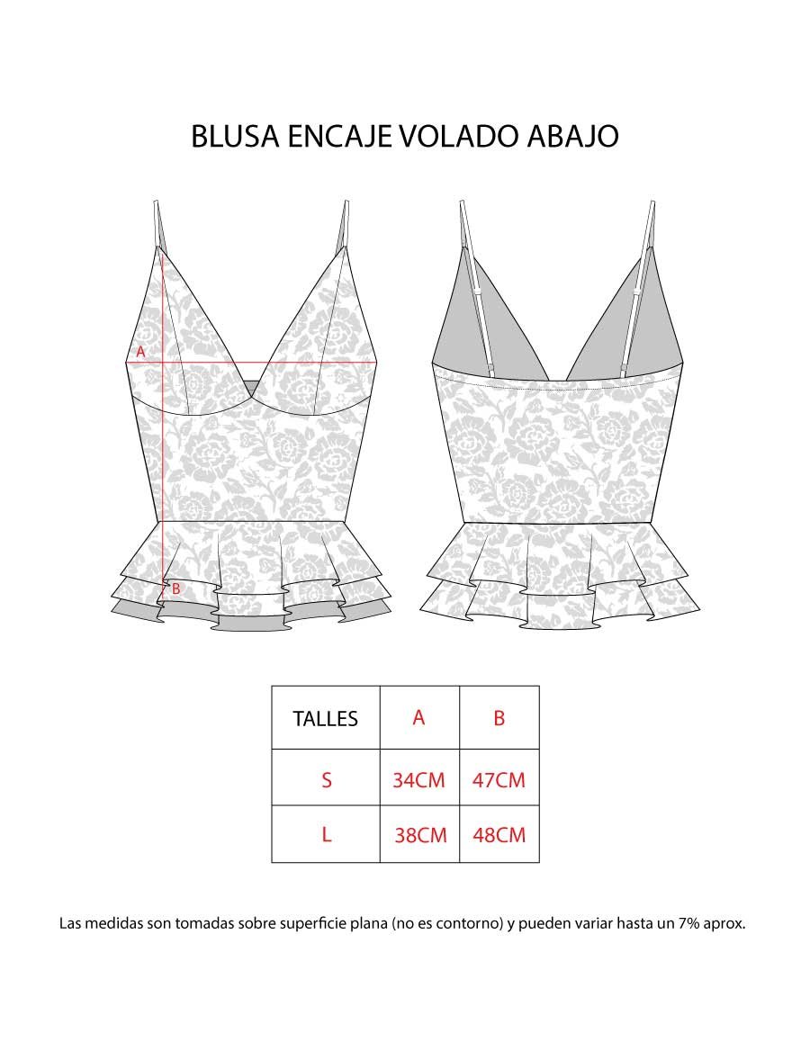 BLUSA ENCAJE VOLADO ABAJO - Image 6