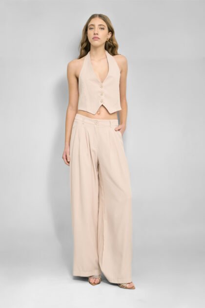 CONJUNTO PUNTO CREPE 2 PIEZAS ( PANTALON + CHALECO )