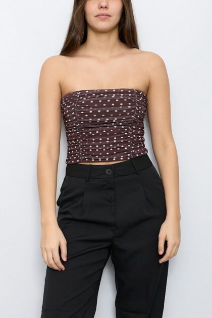 TOP MICROTUL LUNARES STRAPLESS