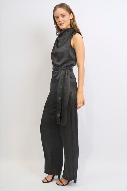 BLUSA SATEN TRAMADO HOMBRERA