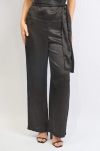 PANTALON SATEN TRAMADO RECTO