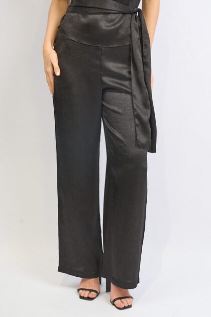 PANTALON SATEN TRAMADO RECTO