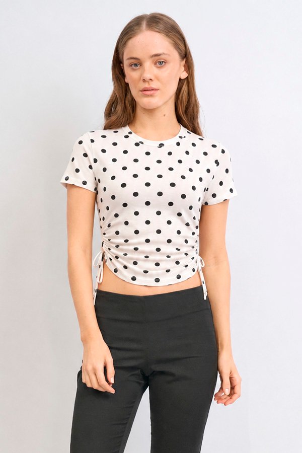 REMERA MODAL LUNARES FRUNCE